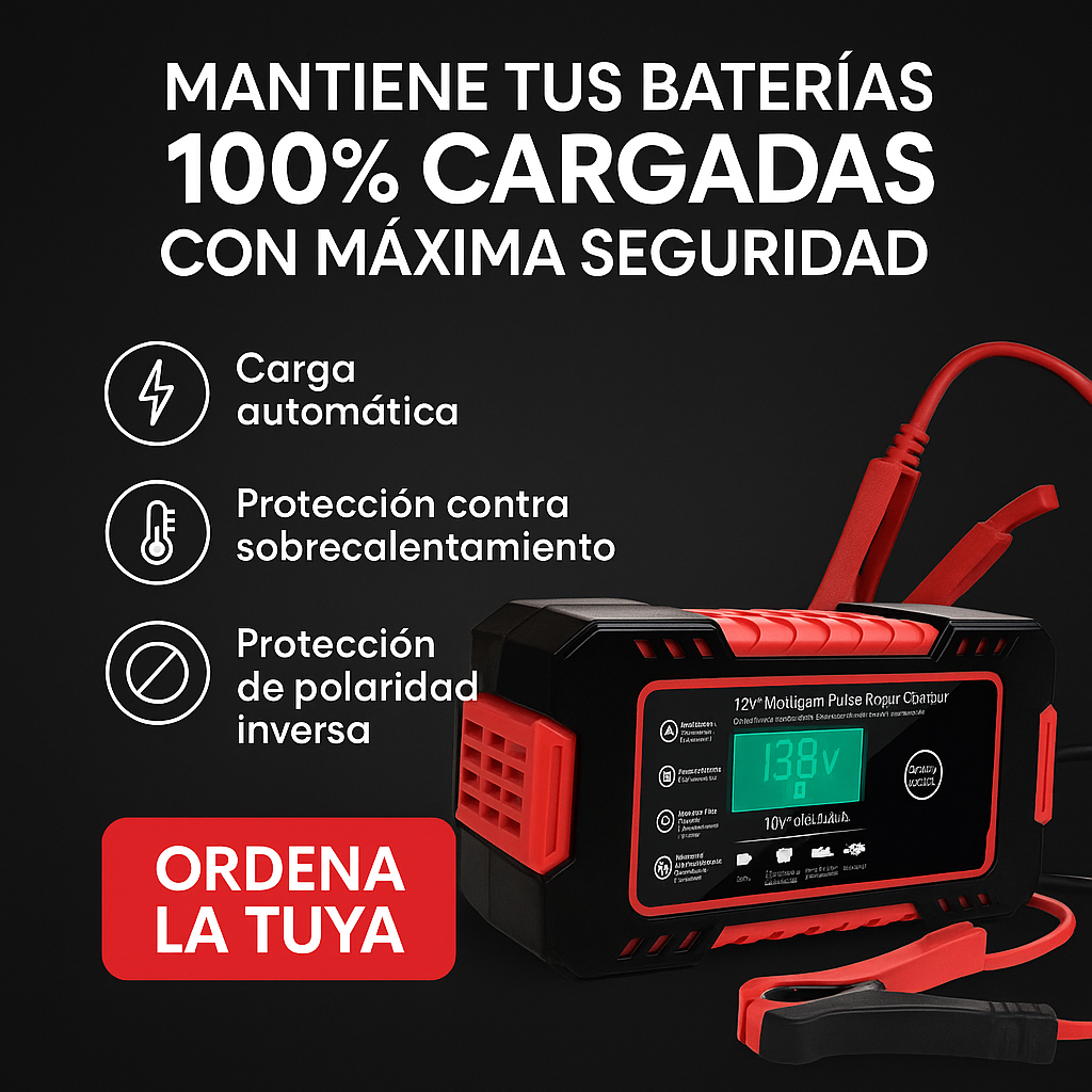 Cargador Inteligente para Baterías 12V
