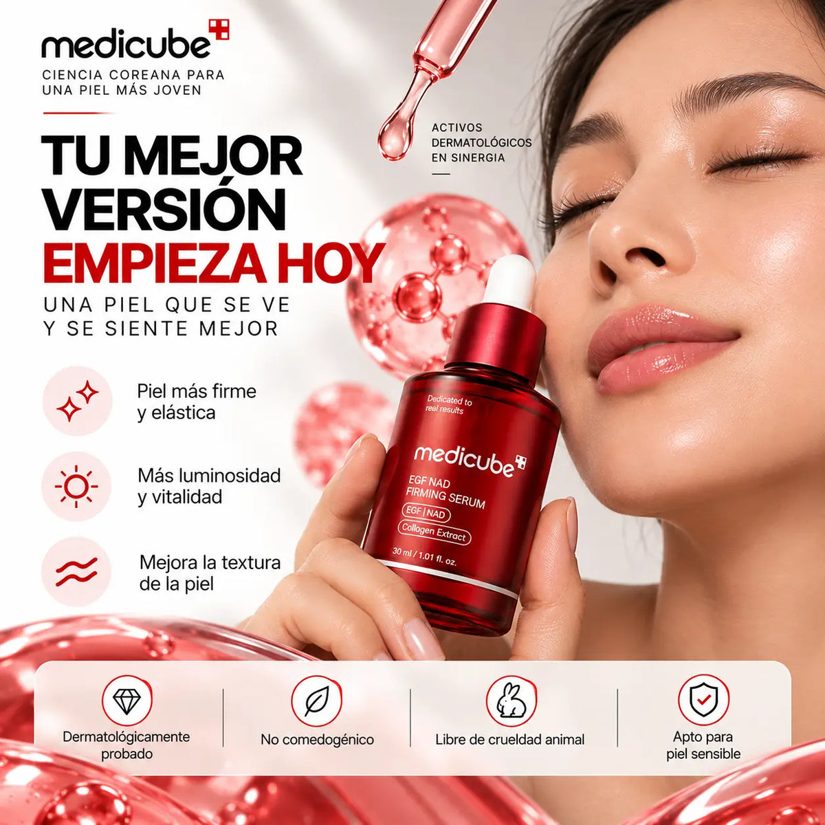 Medicube EGF NAD Firming Serum – Firmeza, elasticidad y luminosidad