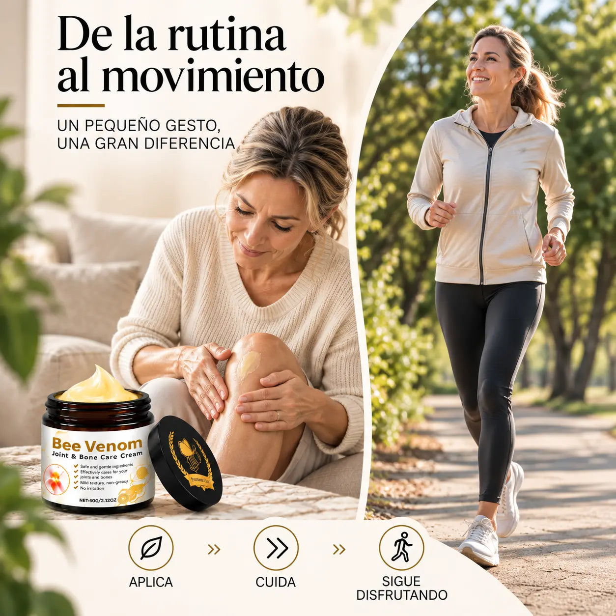 De la rutina al movimiento: aplica, cuida y sigue disfrutando