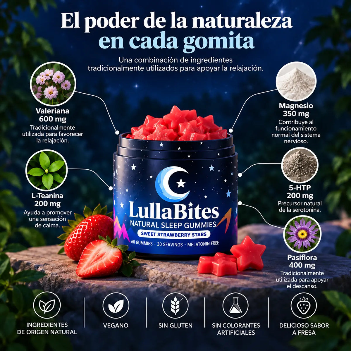 🌙 Gomitas para Dormir y Descansar – LullaBites™