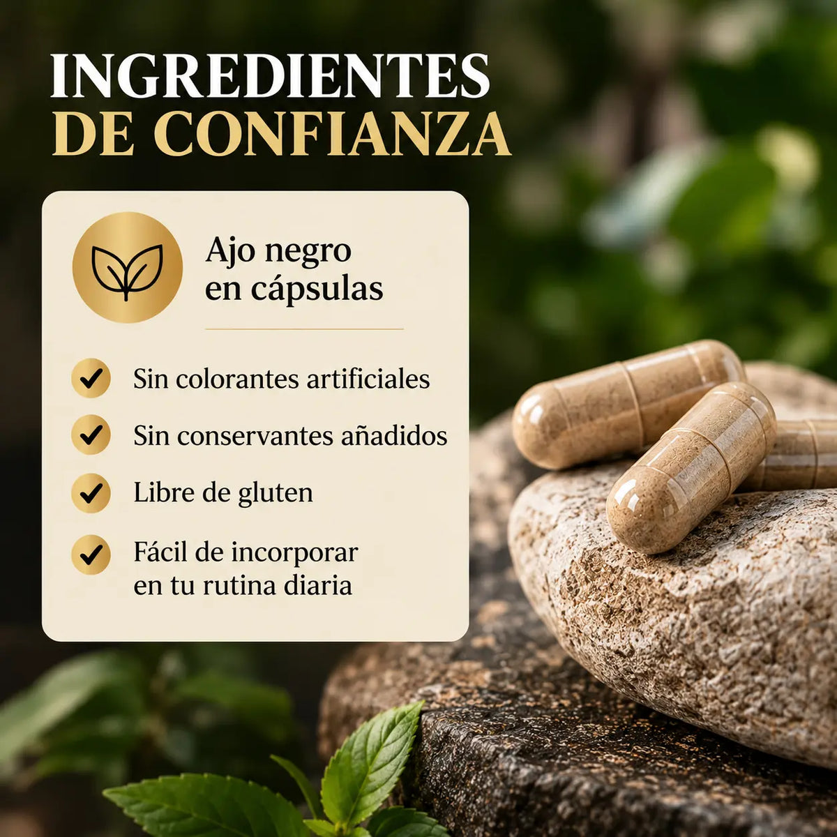 AUREVIA™ – Ajo Negro en Cápsulas