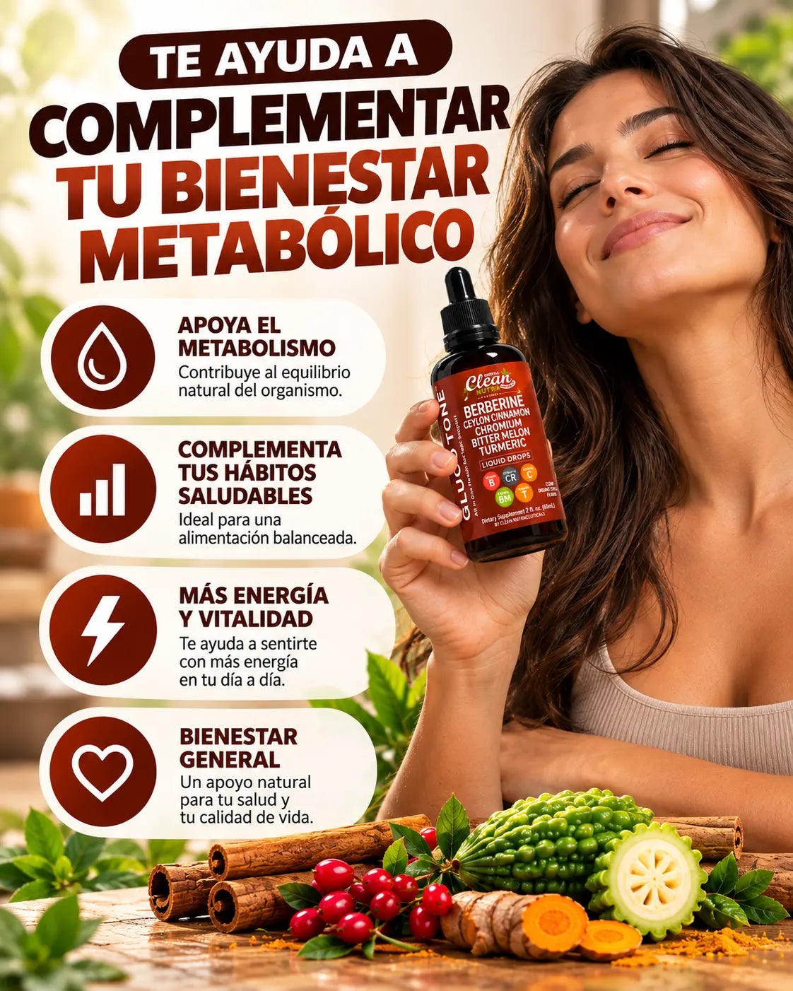 CLEAN TONE™ – Fórmula Metabólica 9 en 1