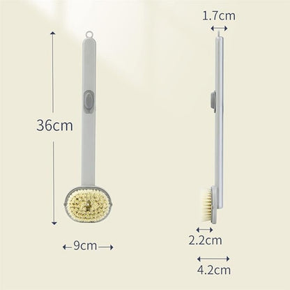 CEPILLO CORPORAL CON DISPENSADOR DE JABÓN