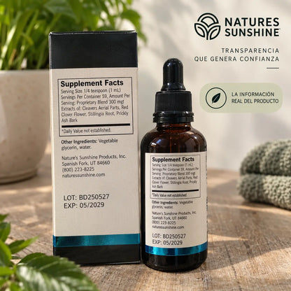 Lymphatic Drainage · gotas herbales