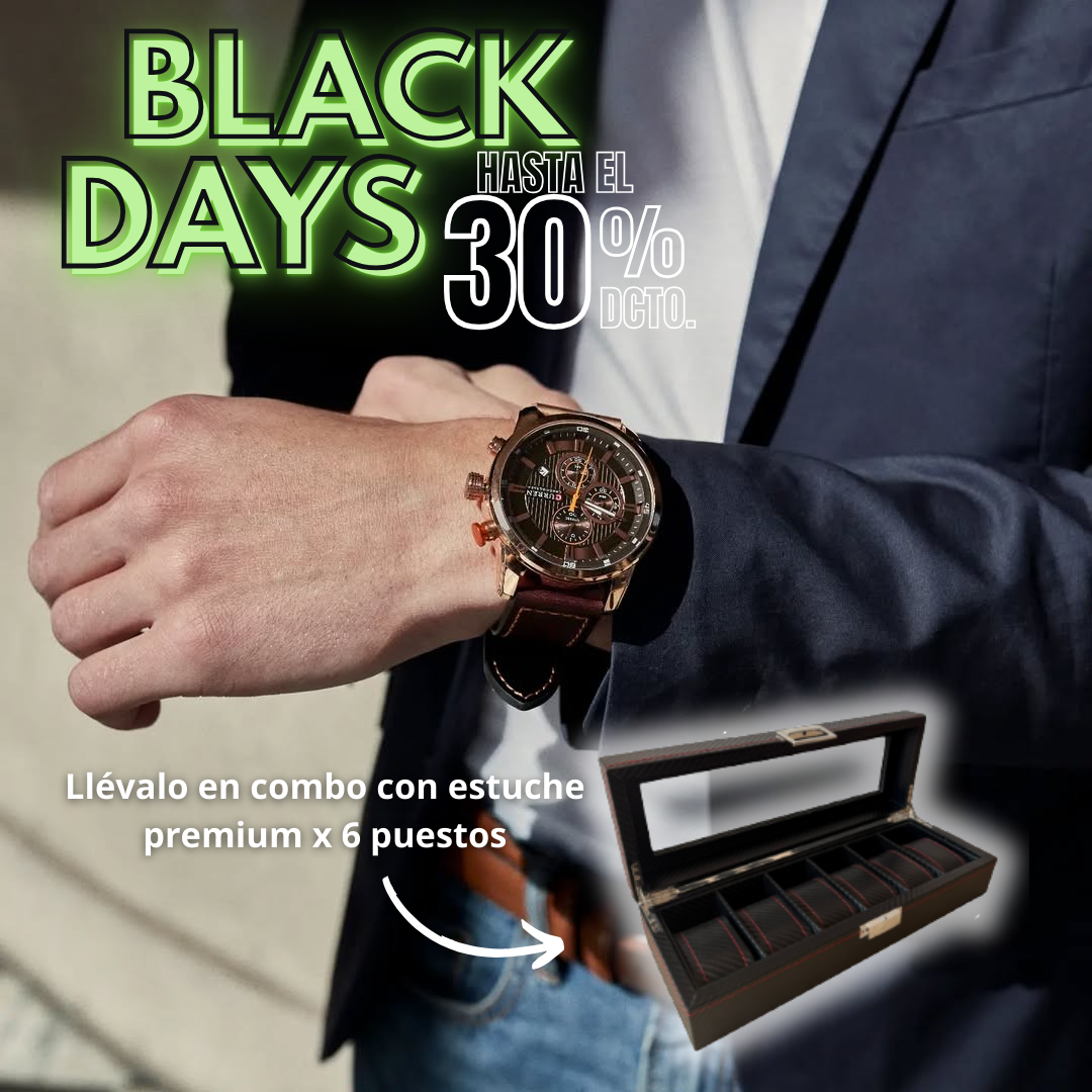 🕰️ NUEVO COMBO RELOJ VALOR CHRONO + ESTUCHE PREMIUM
