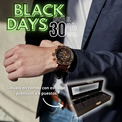 🕰️ NUEVO COMBO RELOJ VALOR CHRONO + ESTUCHE PREMIUM