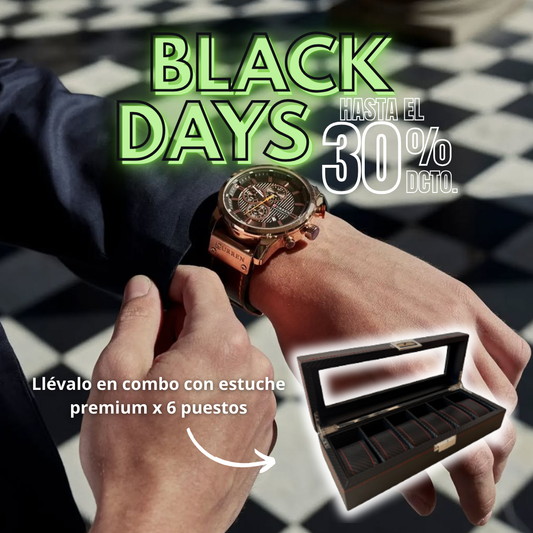 🕰️ NUEVO COMBO RELOJ VALOR CHRONO + ESTUCHE PREMIUM