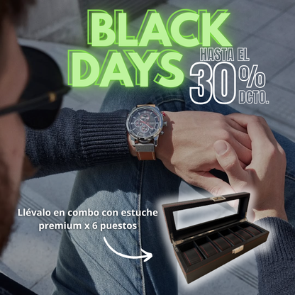 🕰️ NUEVO COMBO RELOJ VALOR CHRONO + ESTUCHE PREMIUM