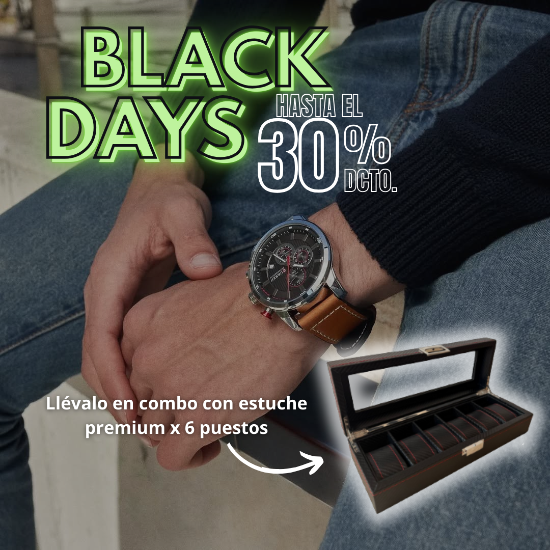 🕰️ NUEVO COMBO RELOJ VALOR CHRONO + ESTUCHE PREMIUM