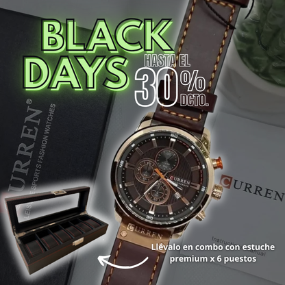 🕰️ NUEVO COMBO RELOJ VALOR CHRONO + ESTUCHE PREMIUM