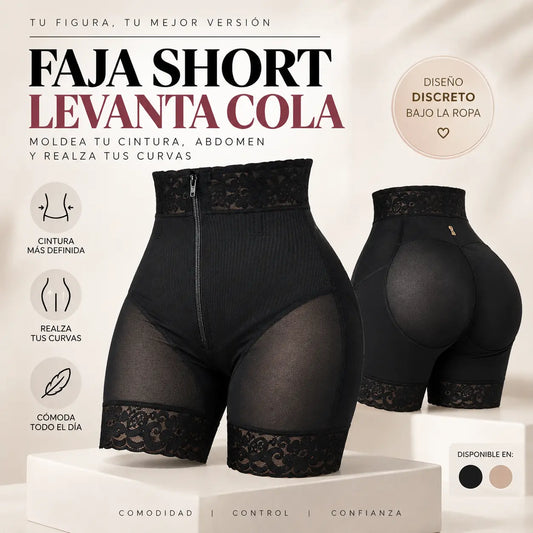 Faja Shorth Levanta Cola Cierre Invisible