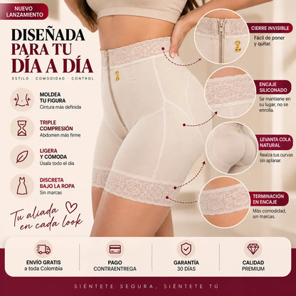 Faja Shorth Levanta Cola Cierre Invisible