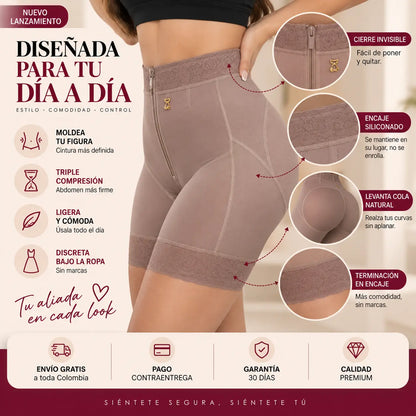 Faja Shorth Levanta Cola Cierre Invisible