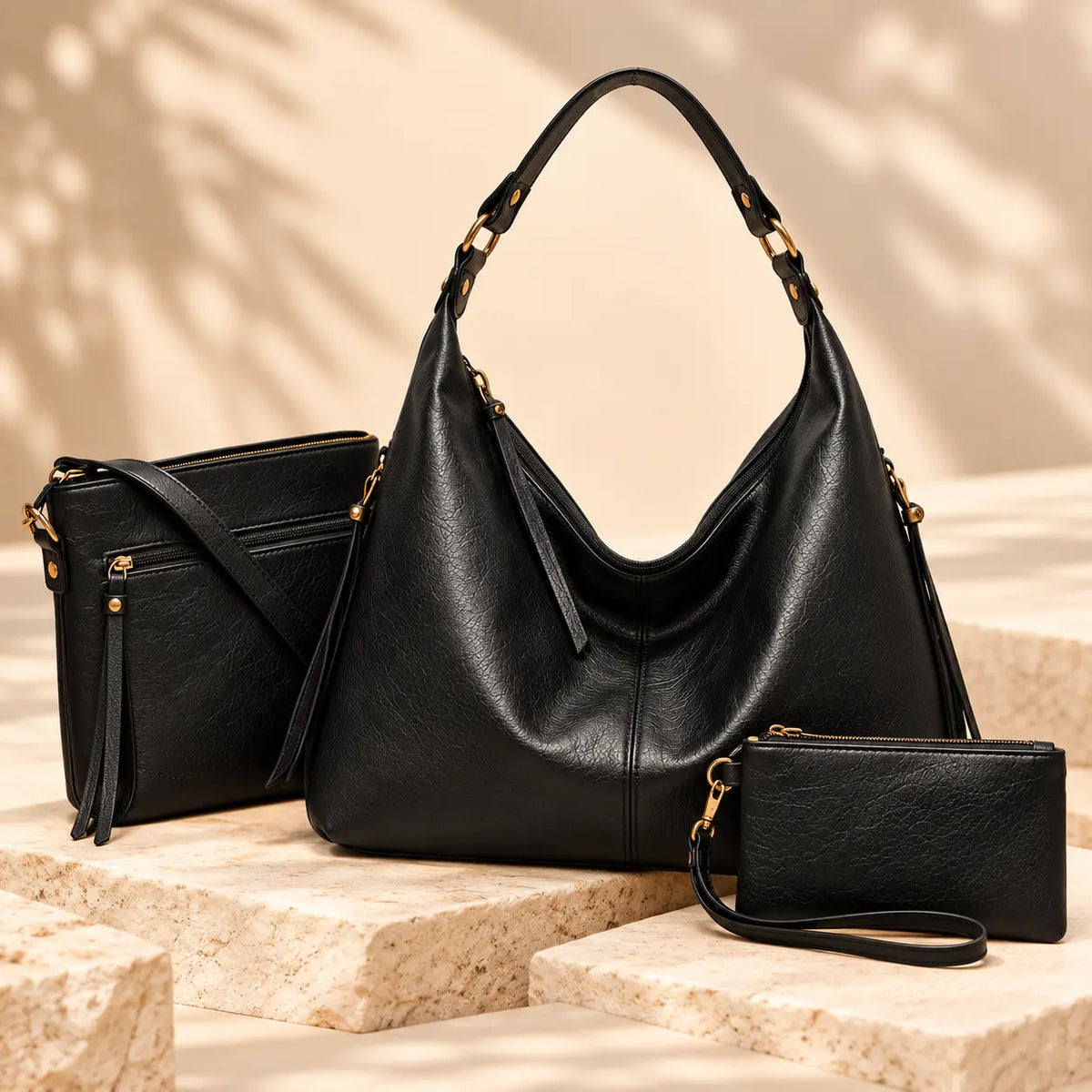 Set Portofino™ 3 Piezas | Bolso + Bandolera + Cartera