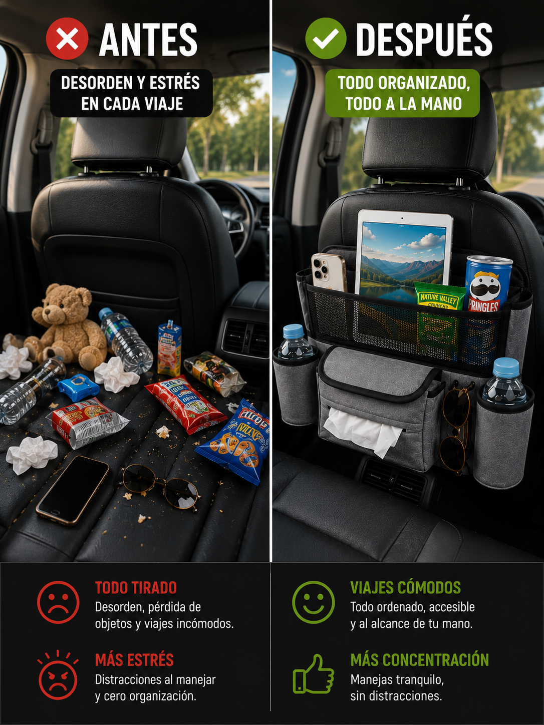 DrivePocket™ Organizador Premium para Carro