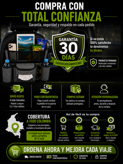 DrivePocket™ Organizador Premium para Carro