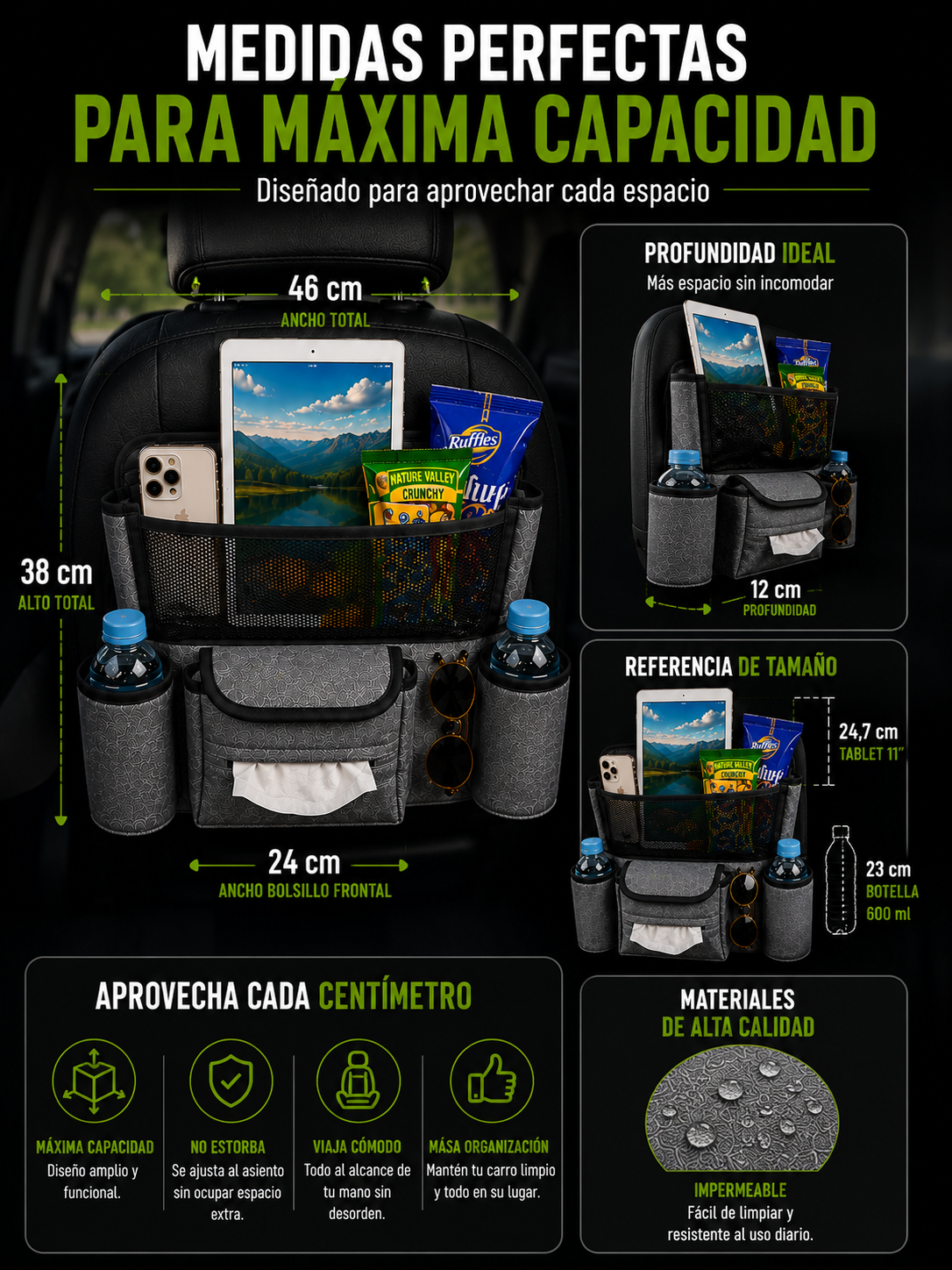 DrivePocket™ Organizador Premium para Carro