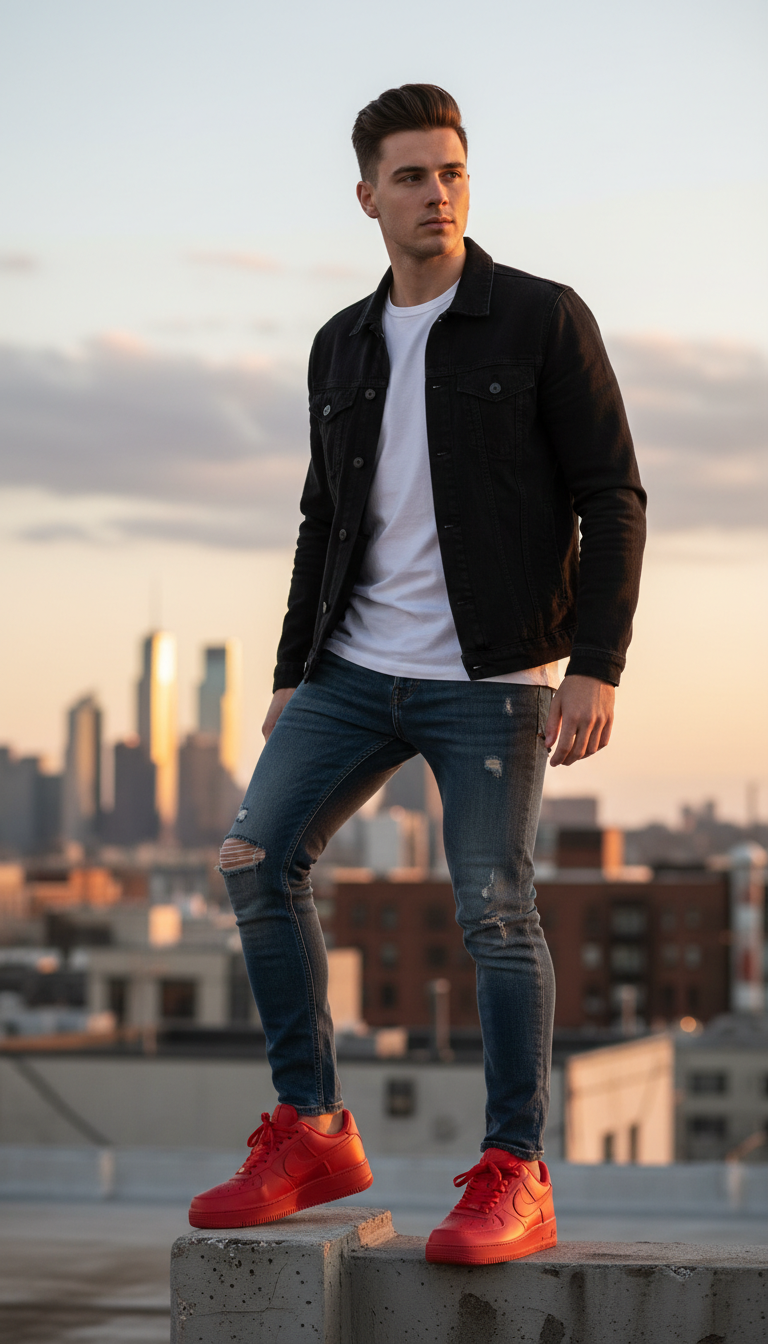 NIKE AIR FORCE 1 - RED EDITION