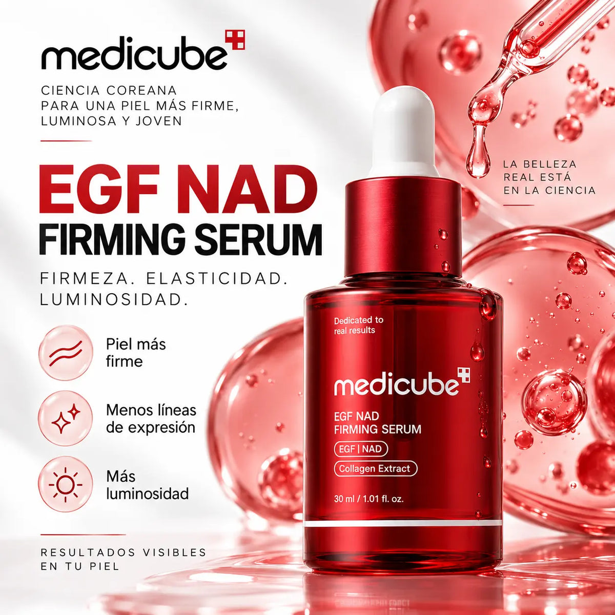 Medicube EGF NAD Firming Serum – Firmeza, elasticidad y luminosidad