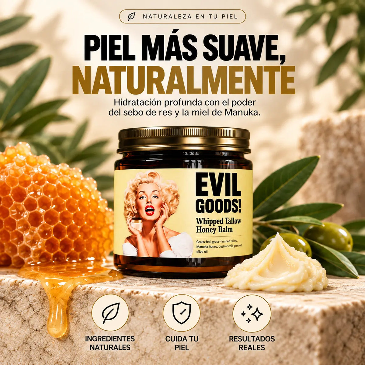 Bálsamo Nutritivo de Sebo & Miel | EVIL GOODS!™