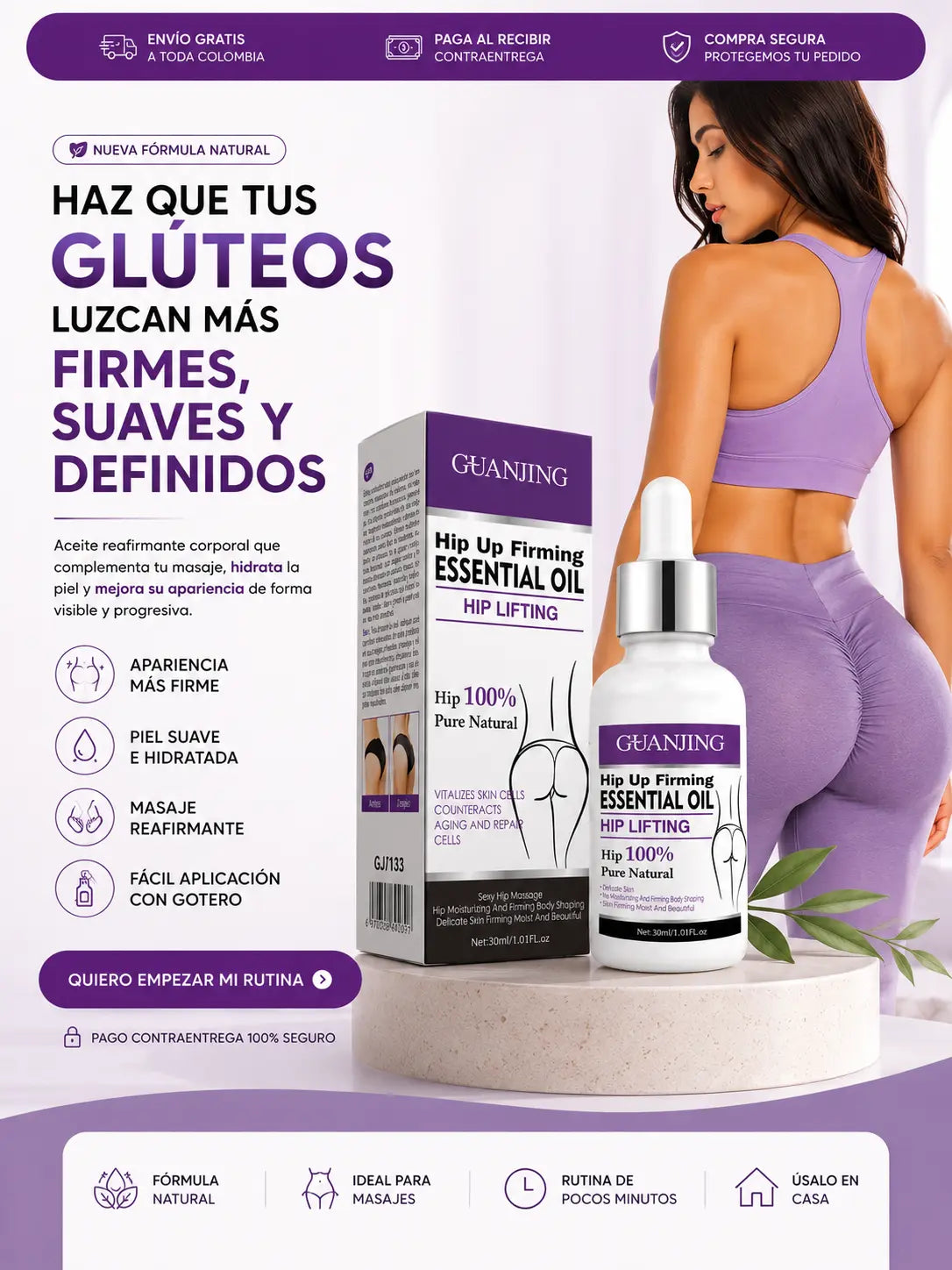 Aceite Reafirmante de Gluteos