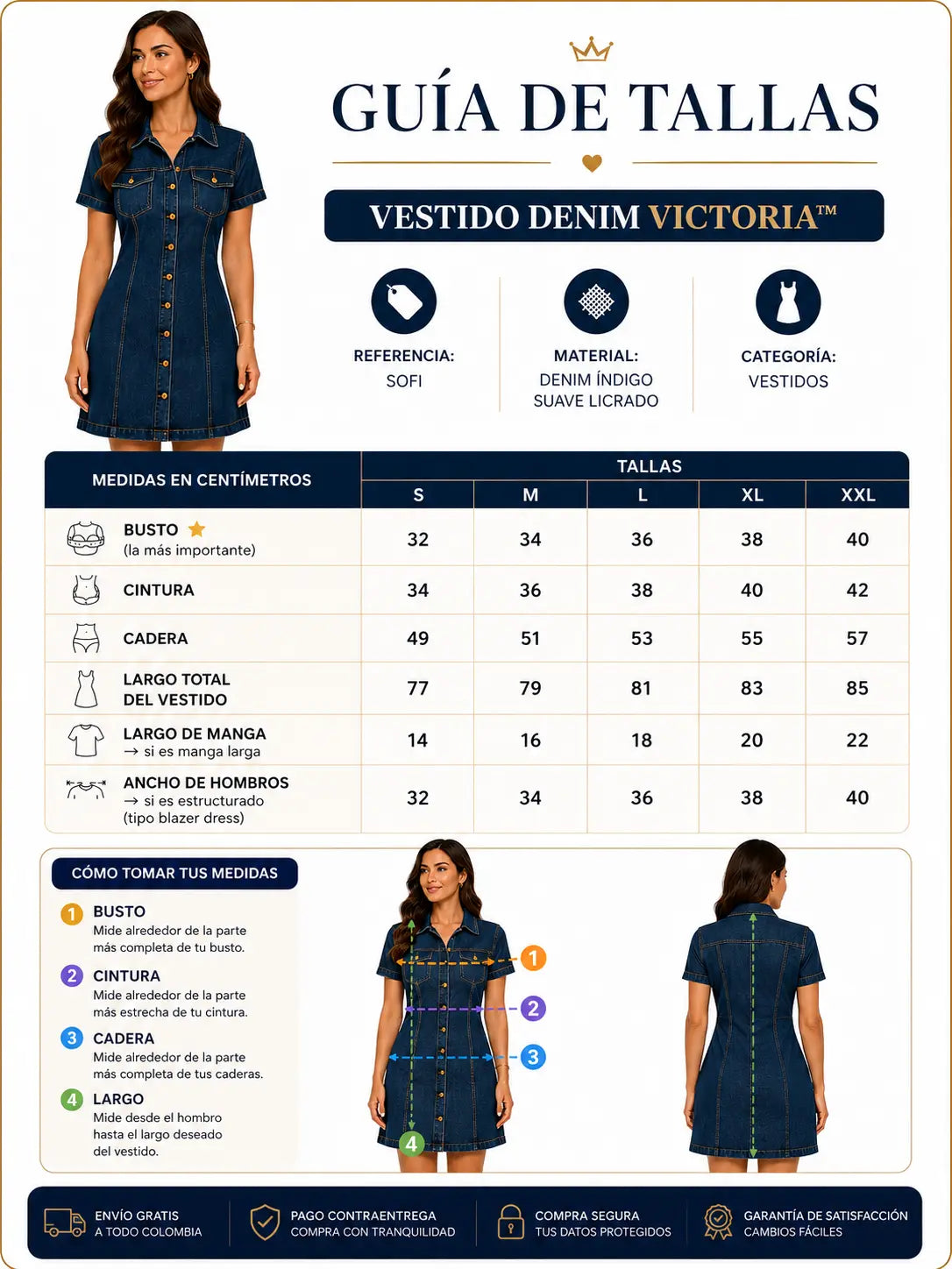 Nuevo Vestido Denim Victoria™