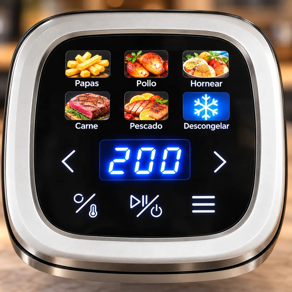 Panel digital táctil de Aircook Glass 4 en 1