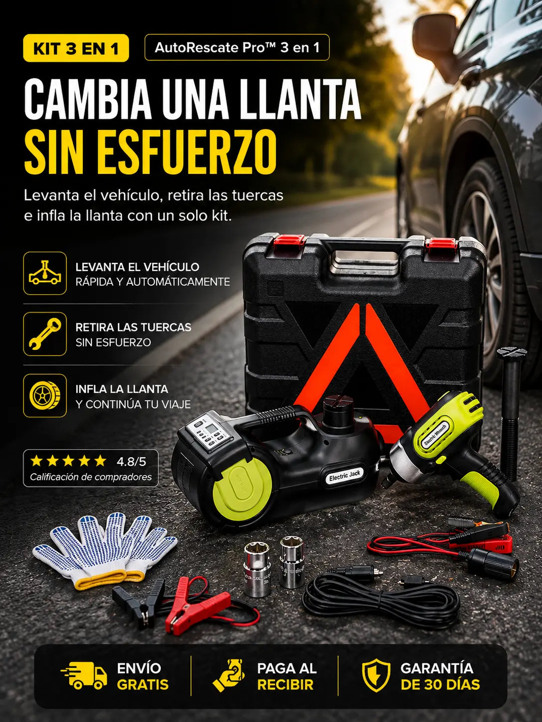AutoRescate Pro™ 3 en 1