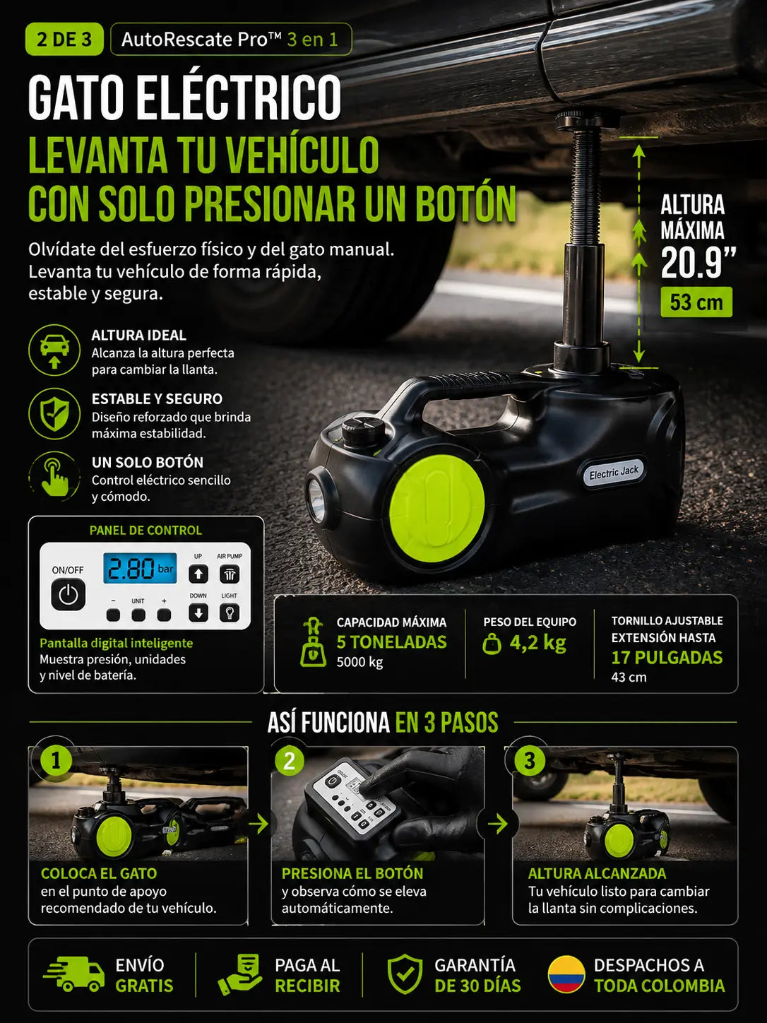 AutoRescate Pro™ 3 en 1