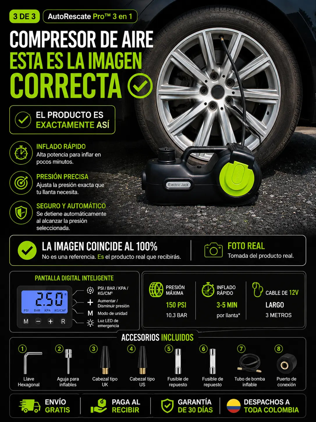 AutoRescate Pro™ 3 en 1
