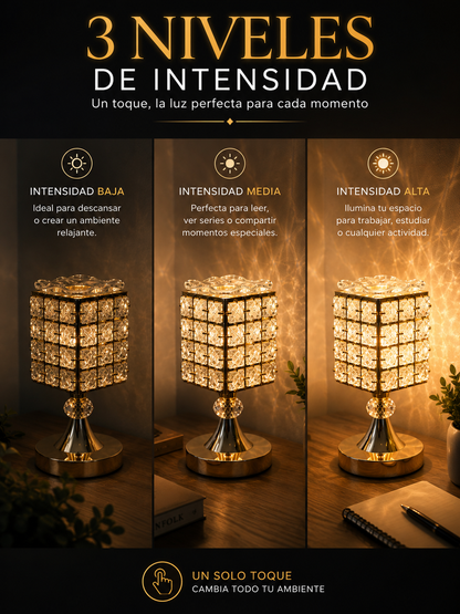 LAMPARAS DE MESA CON PEBETERO DORADA X 2