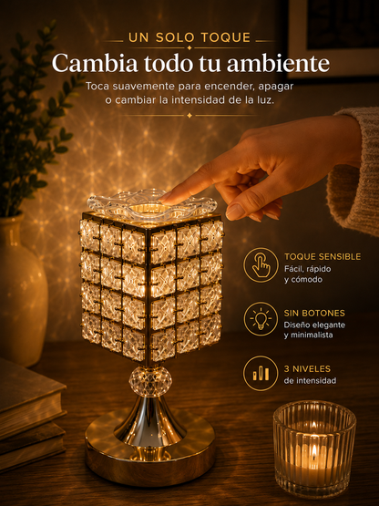 LAMPARAS DE MESA CON PEBETERO DORADA X 2