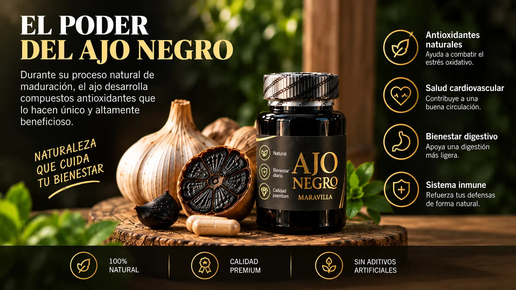 El poder del ajo negro