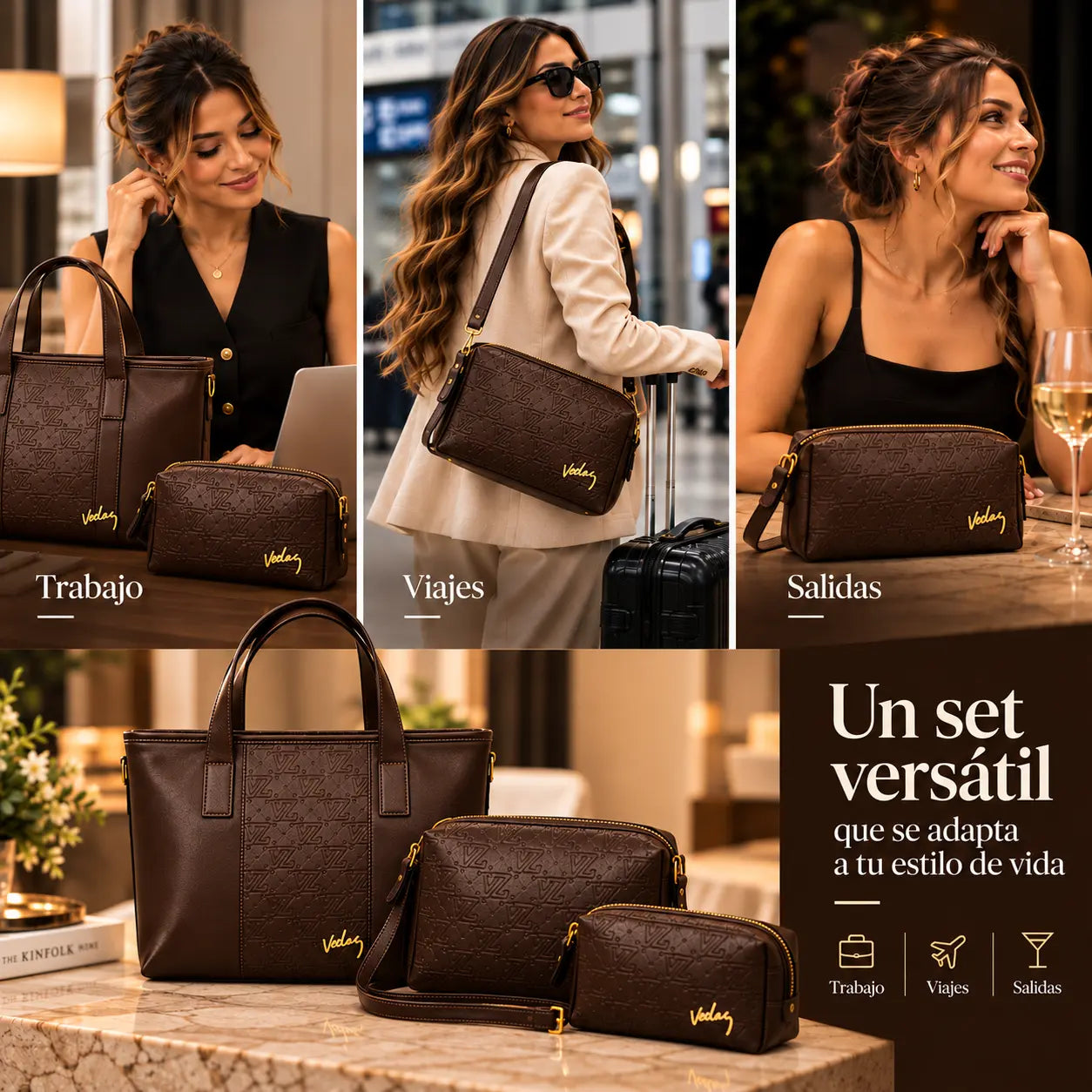 Set Prestige usado en trabajo, viaje y salida